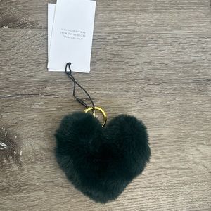 Senreve Keychain -
Faux Fur Teal - Gold